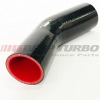 MANGUEIRA SILICONE PRETO 45º 2" X 2.1/2"